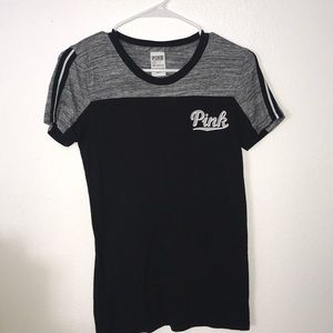 black and gray PINK tee